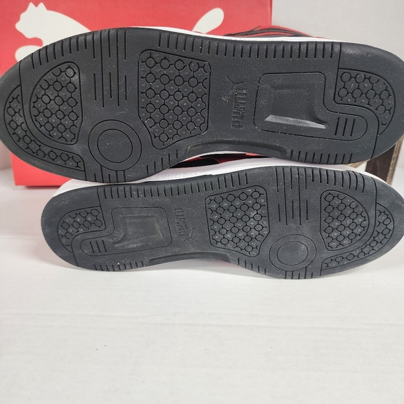 Puma Rebound Layup Like New Basketball Shoe In Box Men's 12 Wide Fit Black Red - Picture 5 of 11
